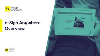 eSign Anywhere Overview [upl. by Dwain]