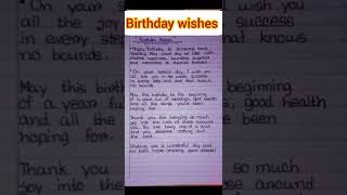 Best Birthday Wishesmessages for special person  Beautiful Birthday Wishes  shorts [upl. by Babcock]