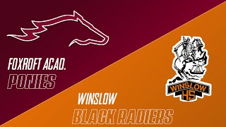 1021 Foxcroft Academy Ponies VS Winslow Black Raiders Football [upl. by Prosperus547]