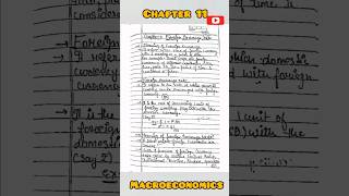 Macroeconomics chapter 11 handwritten notes foreign exchange rates cbse class12 economics macro [upl. by Stamata]