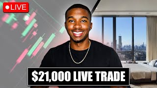 Watch Me Make 21000 LIVE Day Trading [upl. by Eillime]