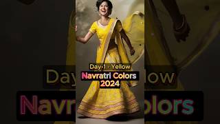 Navratri colours 2024  Navratri colors 2024  9 colours of navratri 2024  navratri nav color 2024 [upl. by Ttenaej]