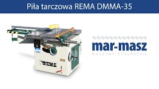 Pilarka Rema DMMA 35 nr kat 7465 Circular saw for wood dodrewna maszynastolarska wood maszyny [upl. by Aleehs]