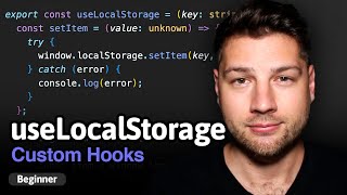 React Custom Hooks useLocalStorage  Simply Explained [upl. by Takeo39]