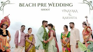 😇✨TRADITIONAL BEACH PREWEDDING SHOOT✨  VINAYAKA amp RAKSHITA  MONSOON RAAGA SONG [upl. by Dachia393]