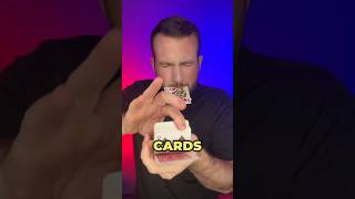 How quick can I find the card with my eyes closed 😵 magictrick cardmagic skill [upl. by Yttam]