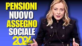 ASSEGNO SOCIALE 2024 TUTTO QUELLO CHE DEVI SAPERE [upl. by Sheedy]