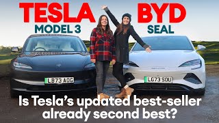 Tesla Model 3 vs BYD Seal TESTED  Is Tesla’s newcomer already second best  Electrifying [upl. by Eob667]