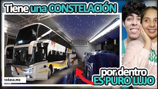 MX SERÌA TODO UN LUJO VIAJAR EN ESTE Señor AUTOBUS Doble Piso Tiene cielo estrellado nevera y màs [upl. by Ulund70]