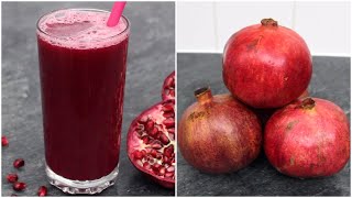 How To Make Pomegranate Juice Without a Juicer  Super Healthy Pomegranate Juice [upl. by Aehsal937]