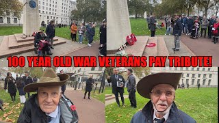 Two 100 Year Old Veterans Pay Tribute on Remembrance Day  Chindit Special Forces [upl. by Adianez]