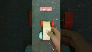 how to make a 4x4 car gearmotar car remote control car shorts shortfeed [upl. by Tnarud]