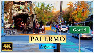 【4K】Walking Tour of Buenos Aires  GORRITI STREET  Palermo  Argentina Vlog [upl. by Panthea867]