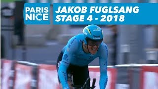 Jakob Fuglsang  Stage 4  ParisNice 2018 [upl. by Gneh675]