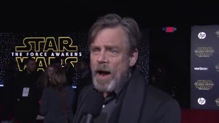 Star Wars The Force Awakens World Premiere Interview  Mark Hamill [upl. by Swithbert]