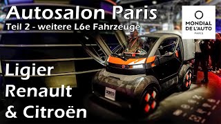 Auto fahren ab 15  Autosalon Paris  Ligier Renault Citroën [upl. by Lohrman697]