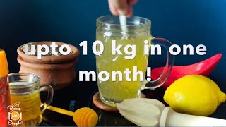 Weight Loss Drink  Helps To Reduce 10 Kg In One Month  Recipes are Simple [upl. by Ahseuqal]