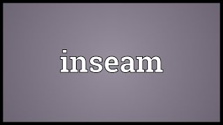 Inseam Meaning [upl. by Fine]