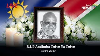 Andimba Toivo ya Toivo funeral Windhoek 24 June 217 [upl. by Orban]