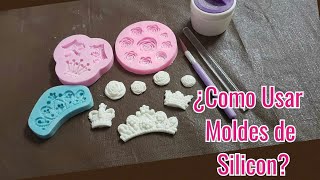 🌹Como usar Moldes de Silicon con Fondant 👩‍🍳 CON LUDDYS [upl. by Jacklyn]