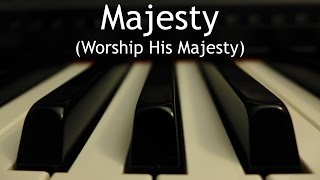 Majesty Worship His Majesty  piano instrumental hymn with lyrics [upl. by Aramoj]