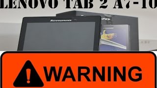 Lenovo Tab 2 A710 WARNING [upl. by Cammie]