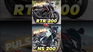 Apache RTR 200 4V VS Pulsar NS 200  Which Is Better   yashautocars rtr200 ns200 apachertr [upl. by Schluter583]