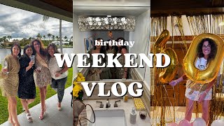 MINDYS 50TH BIRTHDAY WEEKEND VLOG  florida grwm good food going out etc [upl. by Airretal695]