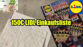 150€ LIDL Einkaufsliste für Silvester 20232024 [upl. by Phylys]