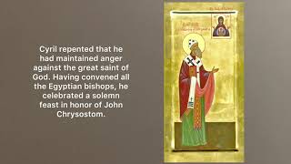 Story of Saint Cyril Archbishop of Alexandria  Lives of Saints Read Aloud [upl. by Om]