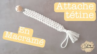 DIY attache tétine en macramé 5  Livy Macramé [upl. by Nylirek]