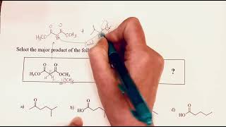 Malonic Ester synthesis example [upl. by Ardnasirk]