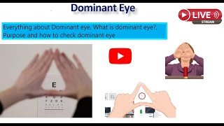 Dominant Eye How to check the dominant eye Importance of dominant eye and Procedure [upl. by Ahtelra]