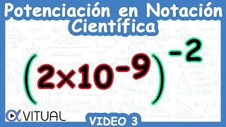 ☑️ Potenciación en Notación Científica  Video 3 [upl. by Halet]