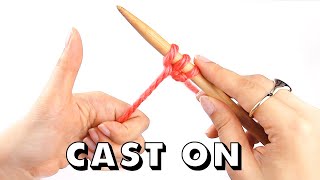 How to CAST ON Knitting for Total Beginners [upl. by Eddina795]