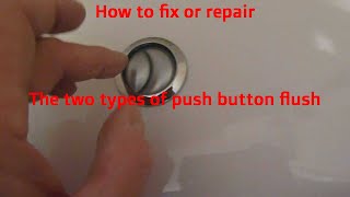 Fix a Push Button Toilet not Flushing or leaking water into the pan [upl. by Vinaya]