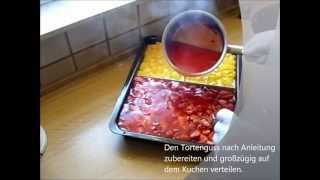 Erdbeerkuchen  Strawberry Cake  saftig und lecker  Schritt für Schritt Videoanleitung [upl. by Laved]