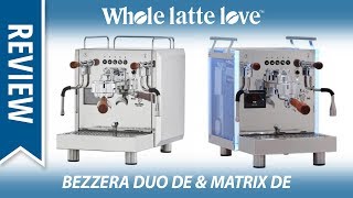 Bezzera Matrix and Duo Touchscreen Operations [upl. by Tabber]