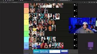 I Made The Best Rapper Tier List On Stream [upl. by Fredric195]