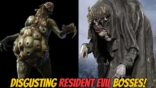 Top 10 Most DISGUSTING Bosses Of Resident Evil [upl. by Yderf716]