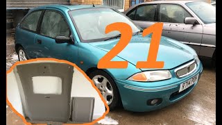 Rover 200 mk3 Bubble T16 Turbo  Video 21 Re trim headlining [upl. by Shreve]