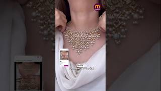 Beautiful necklace set meesho meeshohaulethnic jewellerycollection jewellery onlineshopping [upl. by Aicenav781]