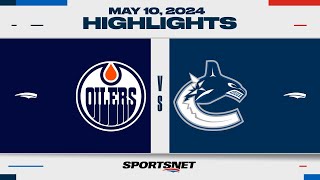 NHL Game 2 Highlights  Oilers vs Canucks  May 10 2024 [upl. by Anilat]