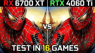 RX 6700 XT vs RTX 4060 Ti  Test in 16 Games  1080p  1440p  The Ultimate Comparison  2023 [upl. by Joli]