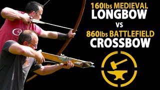 Medieval Warbow vs Windlass Crossbow  Speed Accuracy [upl. by Corder]