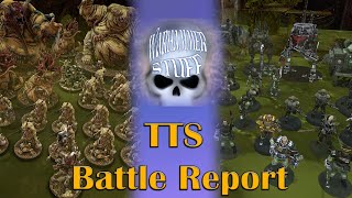 Nurgle Deamons vs Astra Militarum  2k Battle Report with TTS  NEW Arks of Omen [upl. by Stanwin]