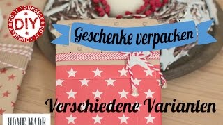 How To I Weihnachtsgeschenke verpacken I Deko Inspirationen Selbstgemacht [upl. by Garey]