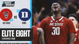 NC State vs Duke  Elite Eight NCAA tournament extended highlights [upl. by Ajssatsan]