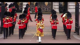 Changing The Queens Guard  Grenadier Guards Band  Corps of Drums  10 June 2015 [upl. by Namyl]