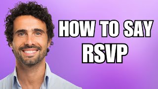 How To Pronounce RSVP Correctly [upl. by Nyrrek]